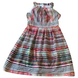 Nine West Striped Multicolored Midi Dress